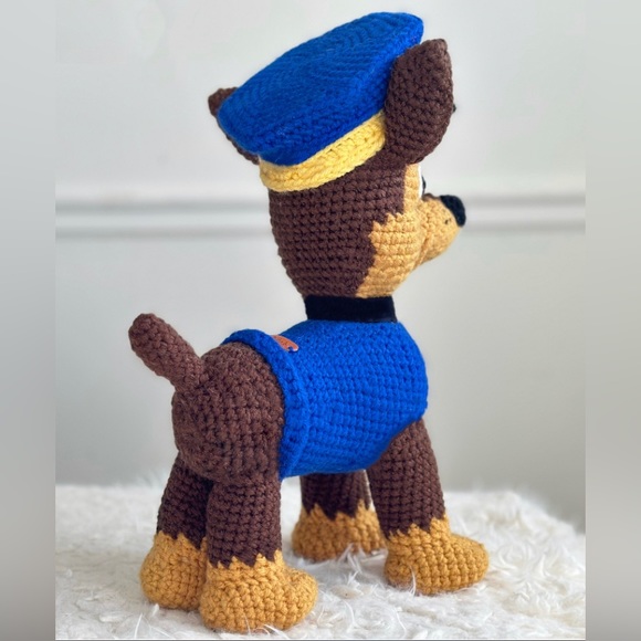 Paw Patrol “Chase” Character Cartoon Toy *Handmade - Brand New - Picture 6 of 9